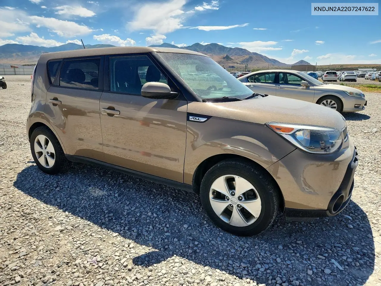 2016 Kia Soul Base VIN: KNDJN2A22G7247622 Lot: 59744306