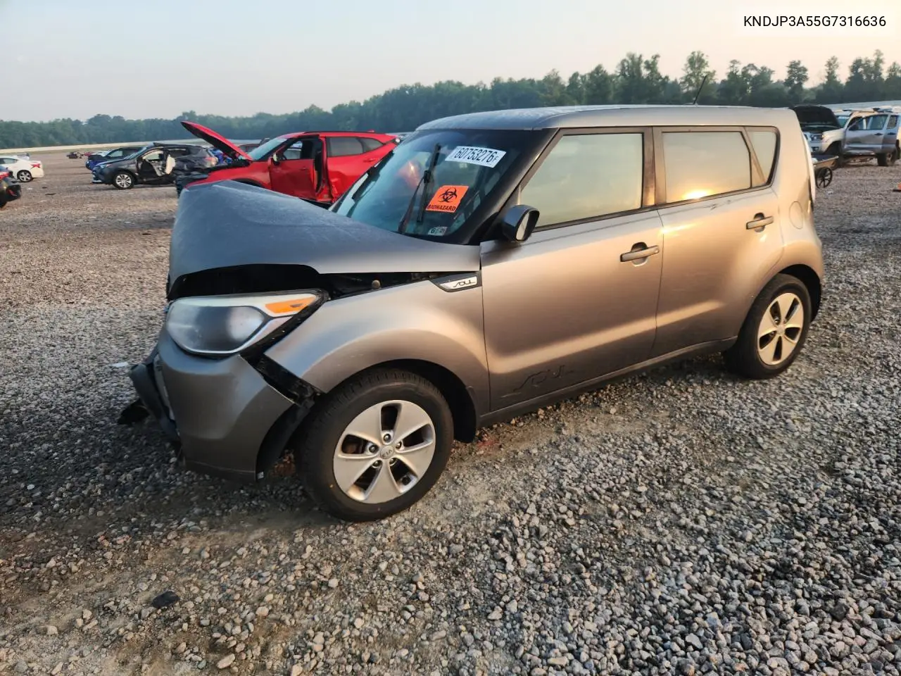 2016 Kia Soul + VIN: KNDJP3A55G7316636 Lot: 60753276