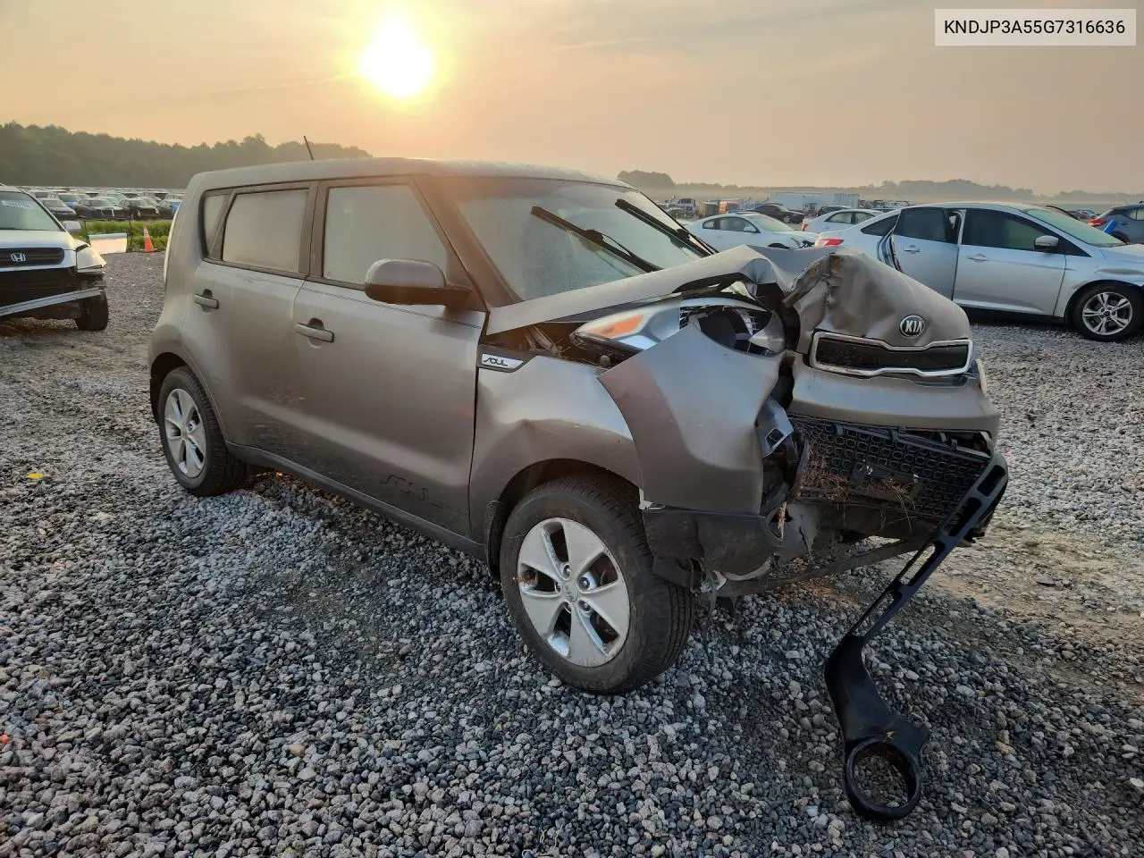 2016 Kia Soul + VIN: KNDJP3A55G7316636 Lot: 60753276