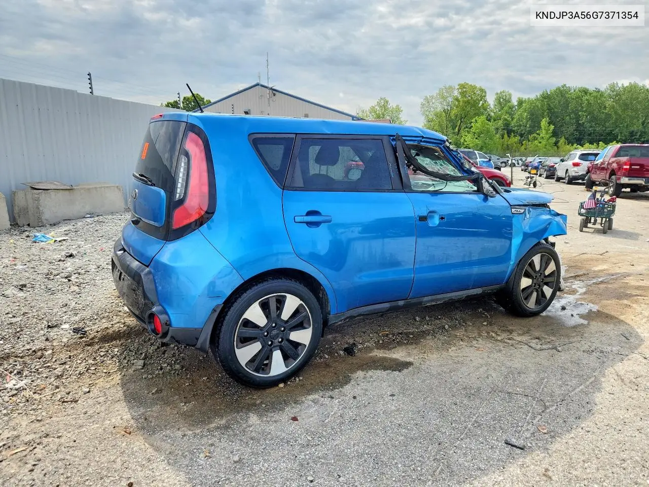 2016 Kia Soul + VIN: KNDJP3A56G7371354 Lot: 61437276