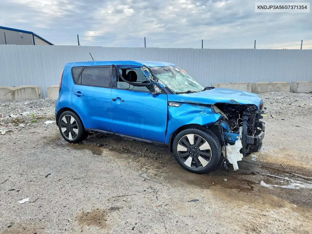2016 Kia Soul + VIN: KNDJP3A56G7371354 Lot: 61437276