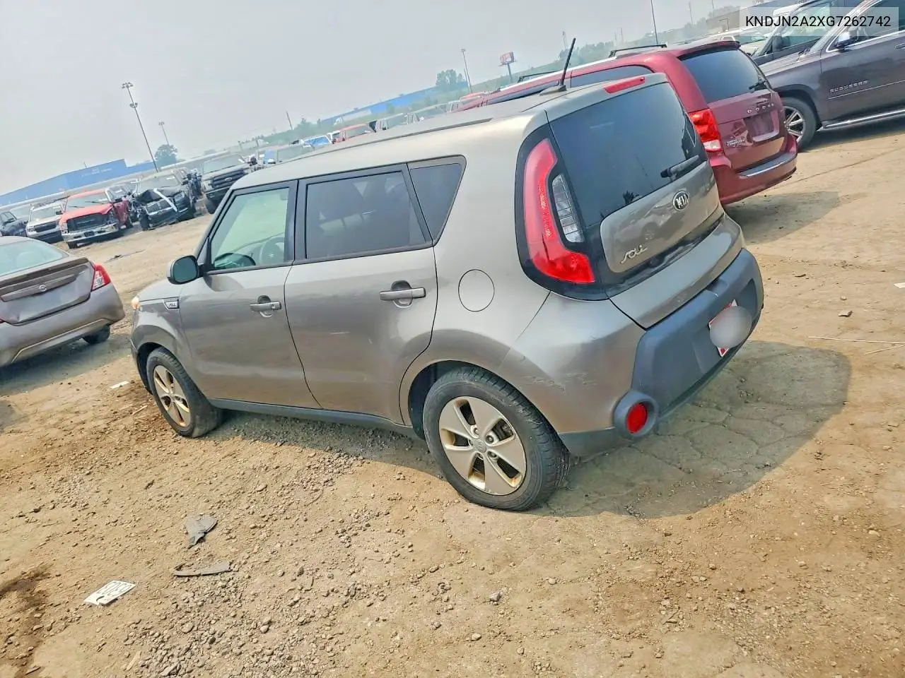 2016 Kia Soul Base VIN: KNDJN2A2XG7262742 Lot: 61611016
