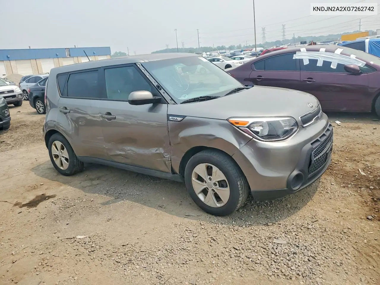2016 Kia Soul Base VIN: KNDJN2A2XG7262742 Lot: 61611016
