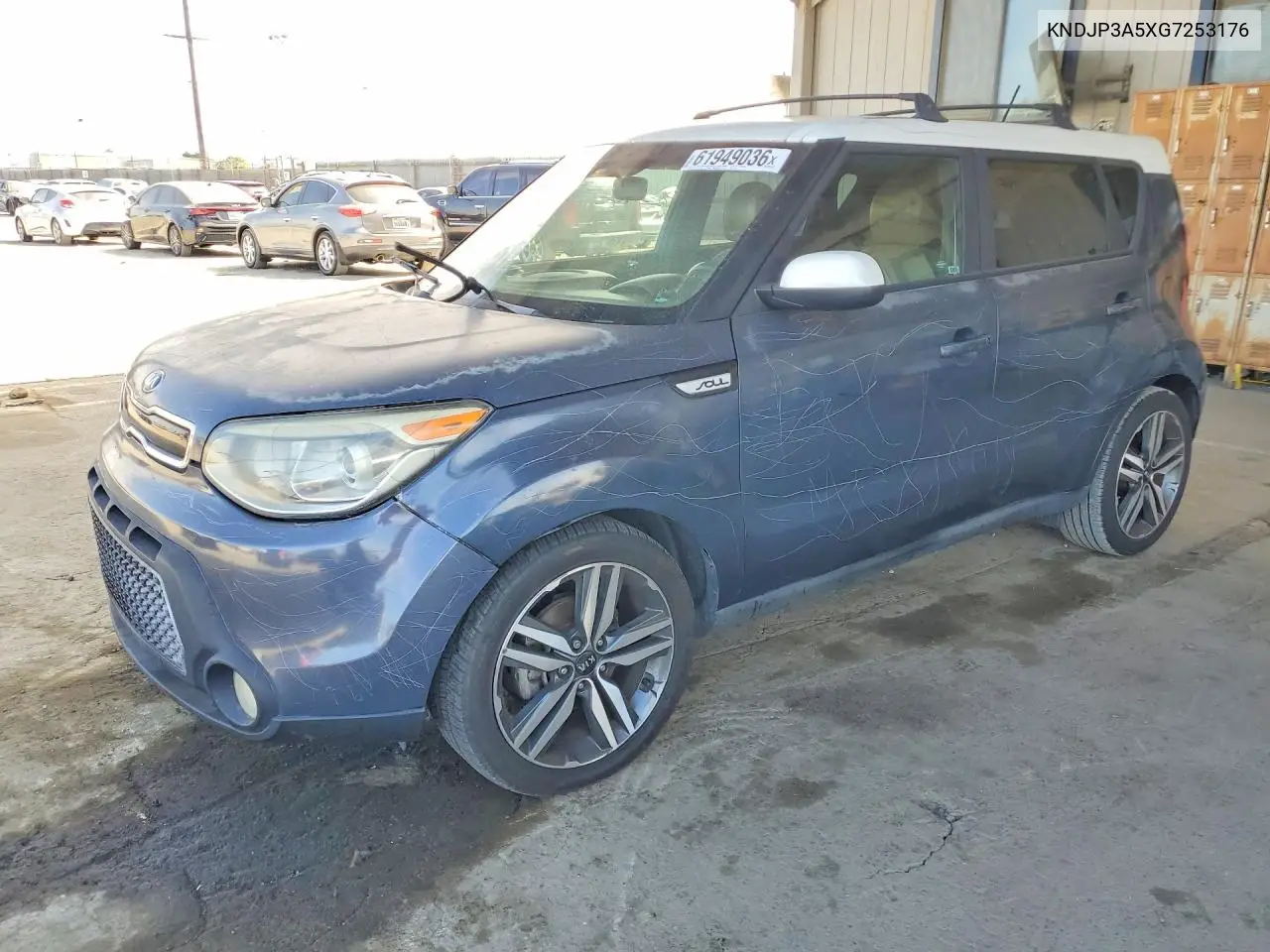 2016 Kia Soul + VIN: KNDJP3A5XG7253176 Lot: 61949036