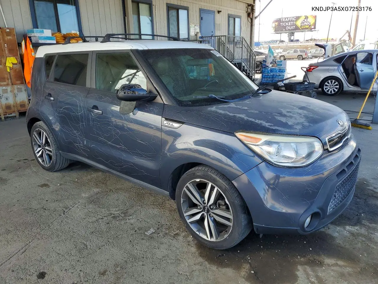 2016 Kia Soul + VIN: KNDJP3A5XG7253176 Lot: 61949036