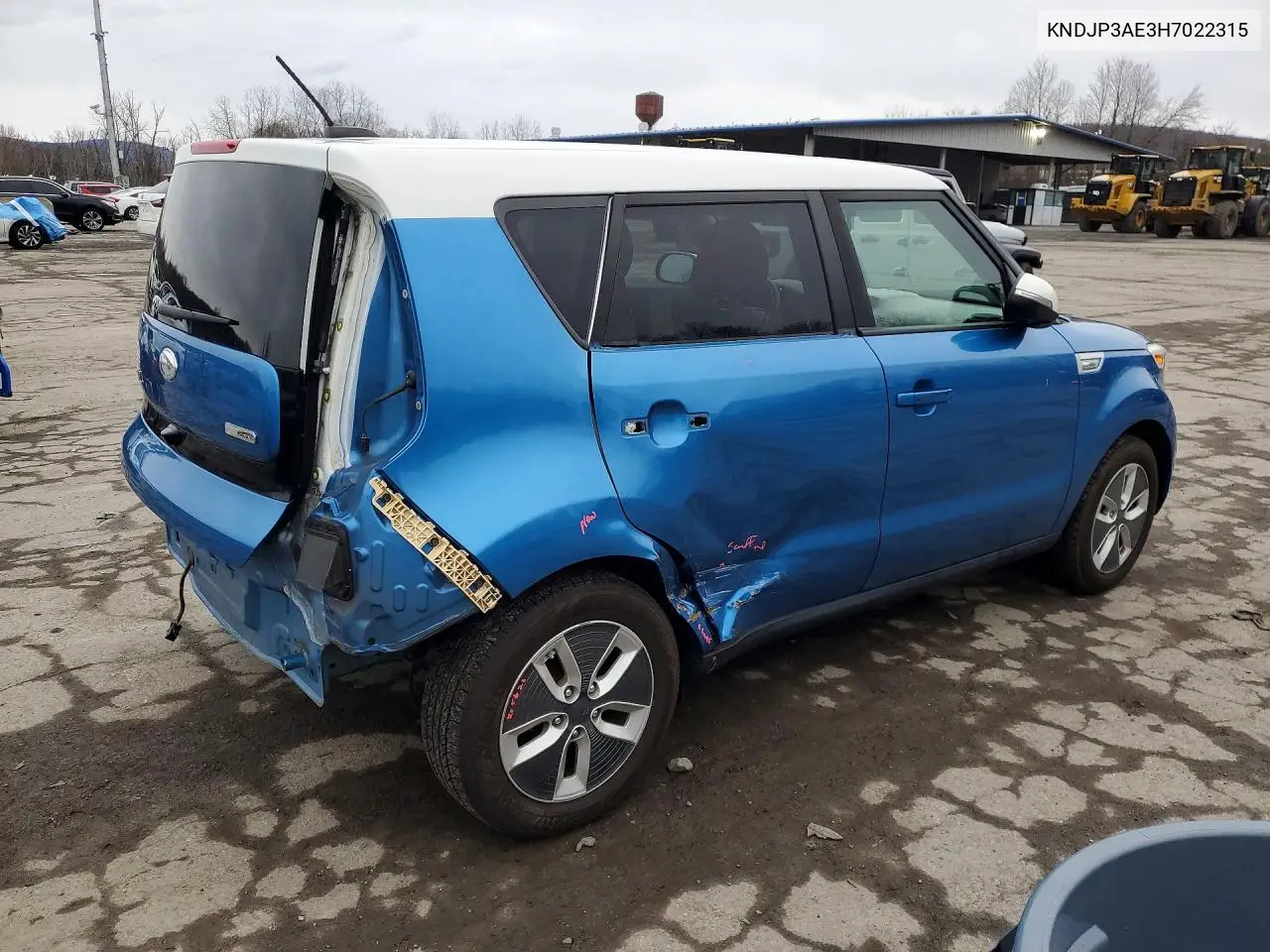 2017 Kia Soul Ev Base VIN: KNDJP3AE3H7022315 Lot: 45749576