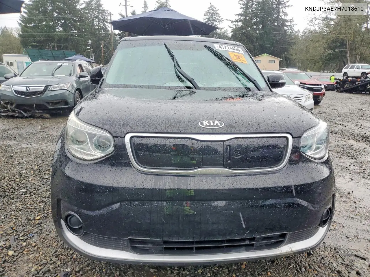 2017 Kia Soul Ev Base VIN: KNDJP3AE7H7018610 Lot: 47274496