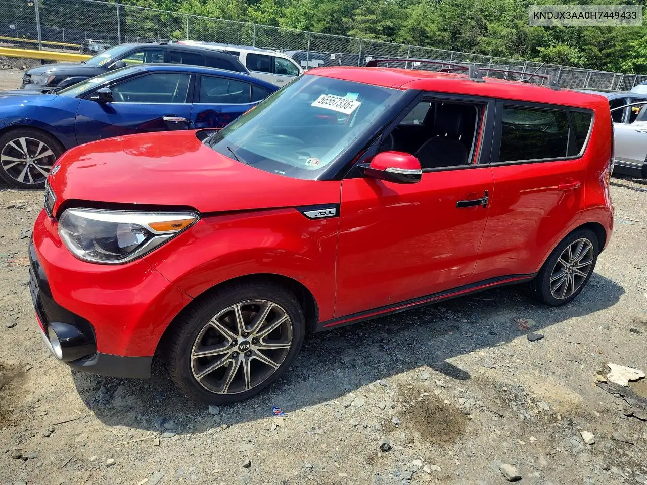 2017 Kia Soul ! VIN: KNDJX3AA0H7449433 Lot: 56567336