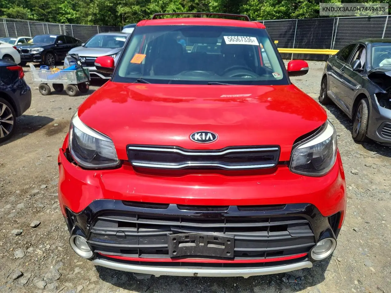 2017 Kia Soul ! VIN: KNDJX3AA0H7449433 Lot: 56567336