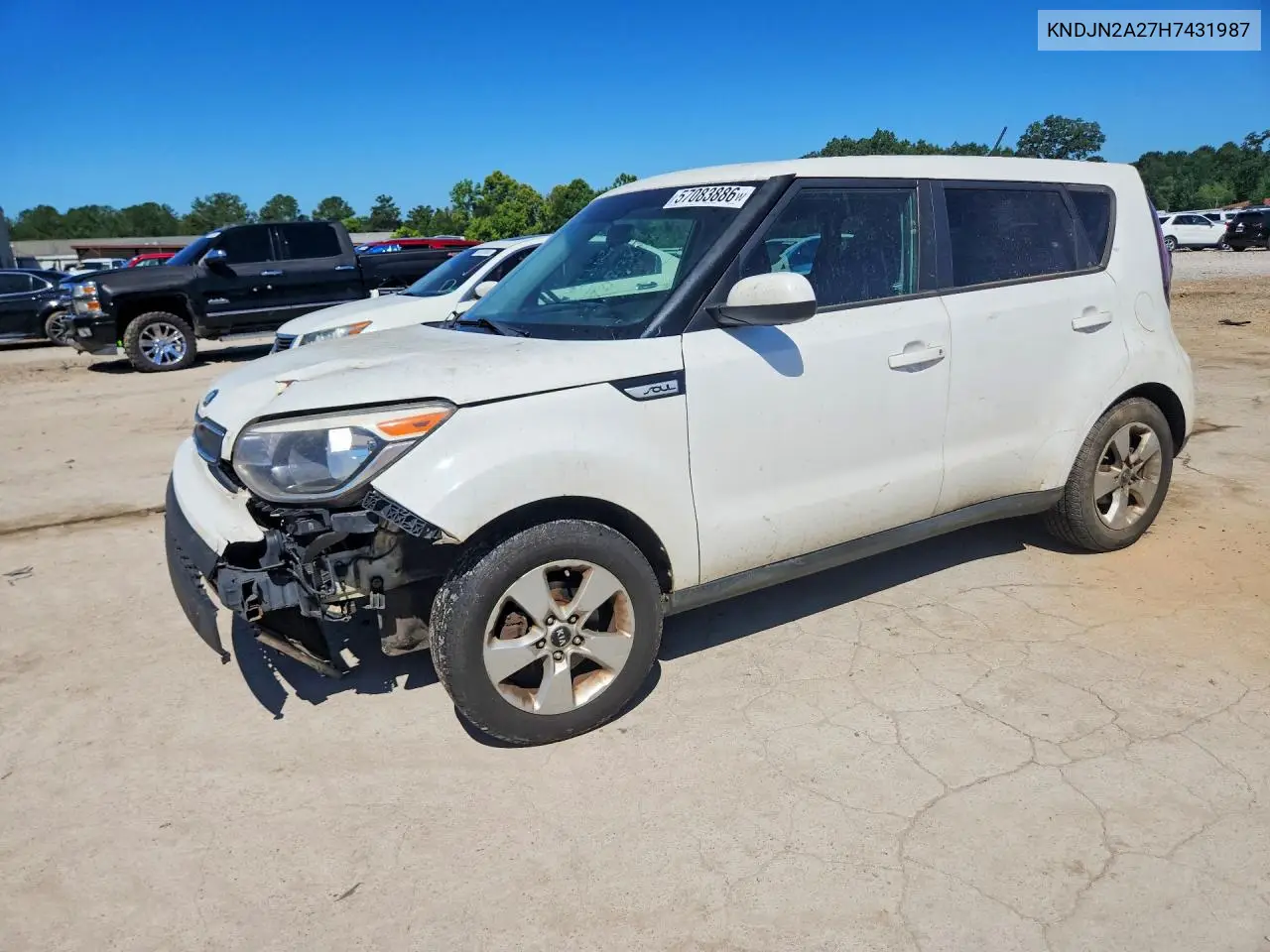 2017 Kia Soul Base VIN: KNDJN2A27H7431987 Lot: 57083886