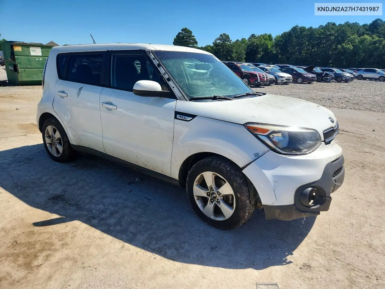 2017 Kia Soul Base VIN: KNDJN2A27H7431987 Lot: 57083886