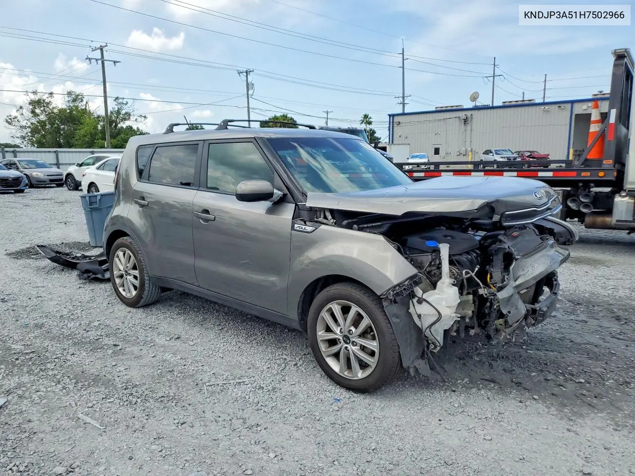 2017 Kia Soul + VIN: KNDJP3A51H7502966 Lot: 59214476