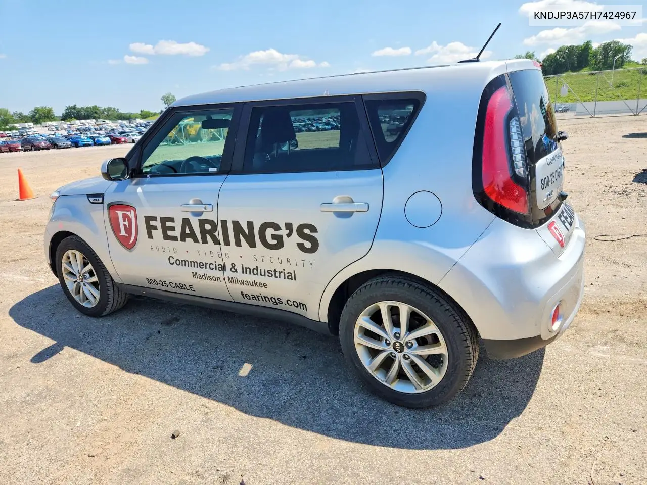 2017 Kia Soul + VIN: KNDJP3A57H7424967 Lot: 59296406