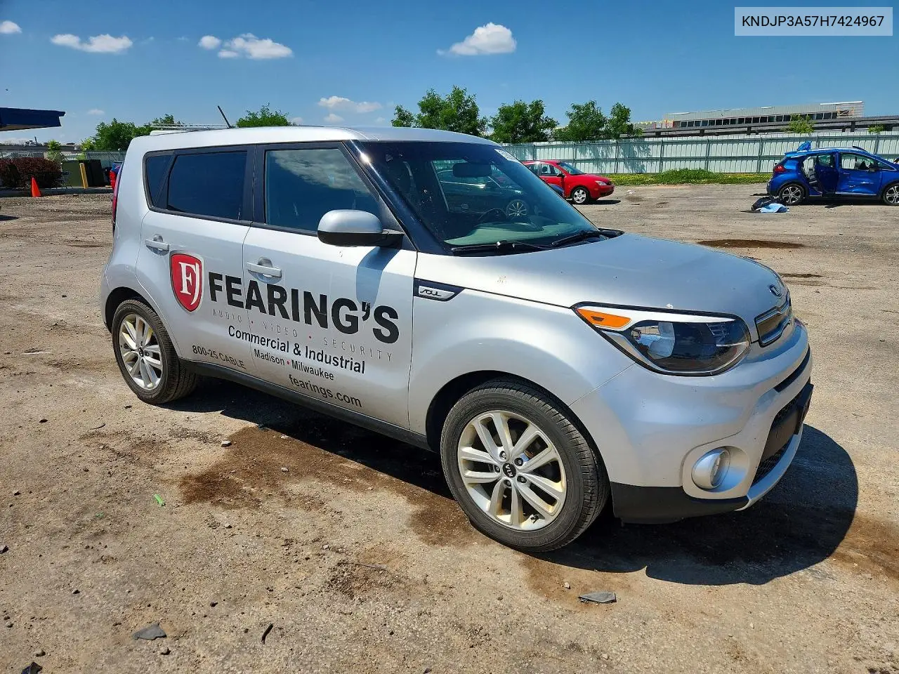 2017 Kia Soul + VIN: KNDJP3A57H7424967 Lot: 59296406