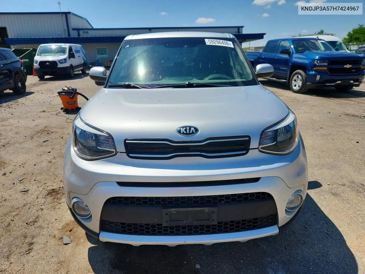 2017 Kia Soul + VIN: KNDJP3A57H7424967 Lot: 59296406