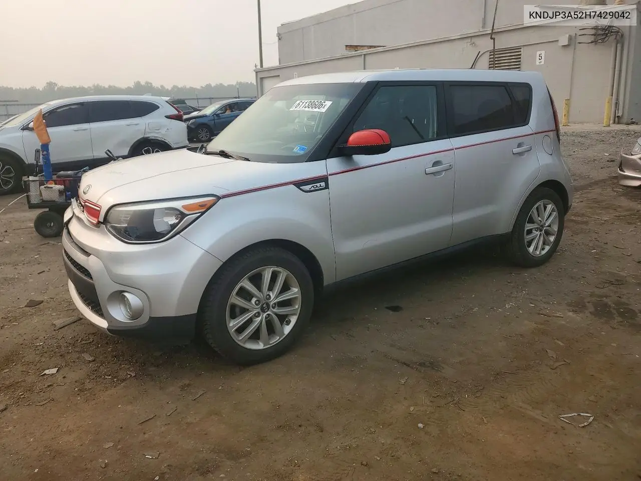 2017 Kia Soul + VIN: KNDJP3A52H7429042 Lot: 61138606