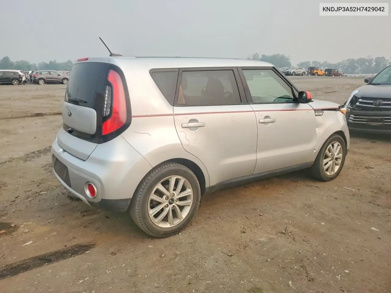 2017 Kia Soul + VIN: KNDJP3A52H7429042 Lot: 61138606