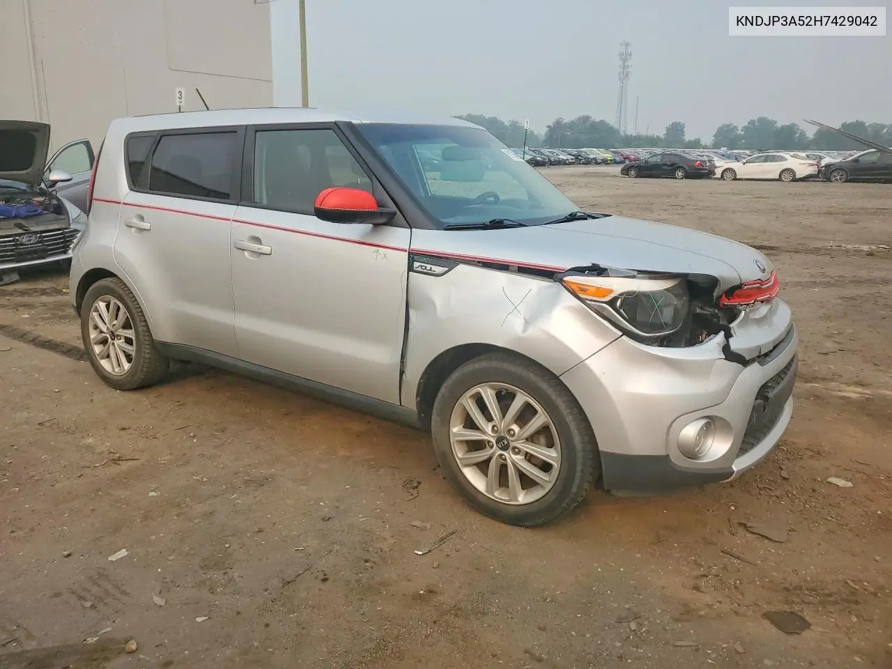 2017 Kia Soul + VIN: KNDJP3A52H7429042 Lot: 61138606