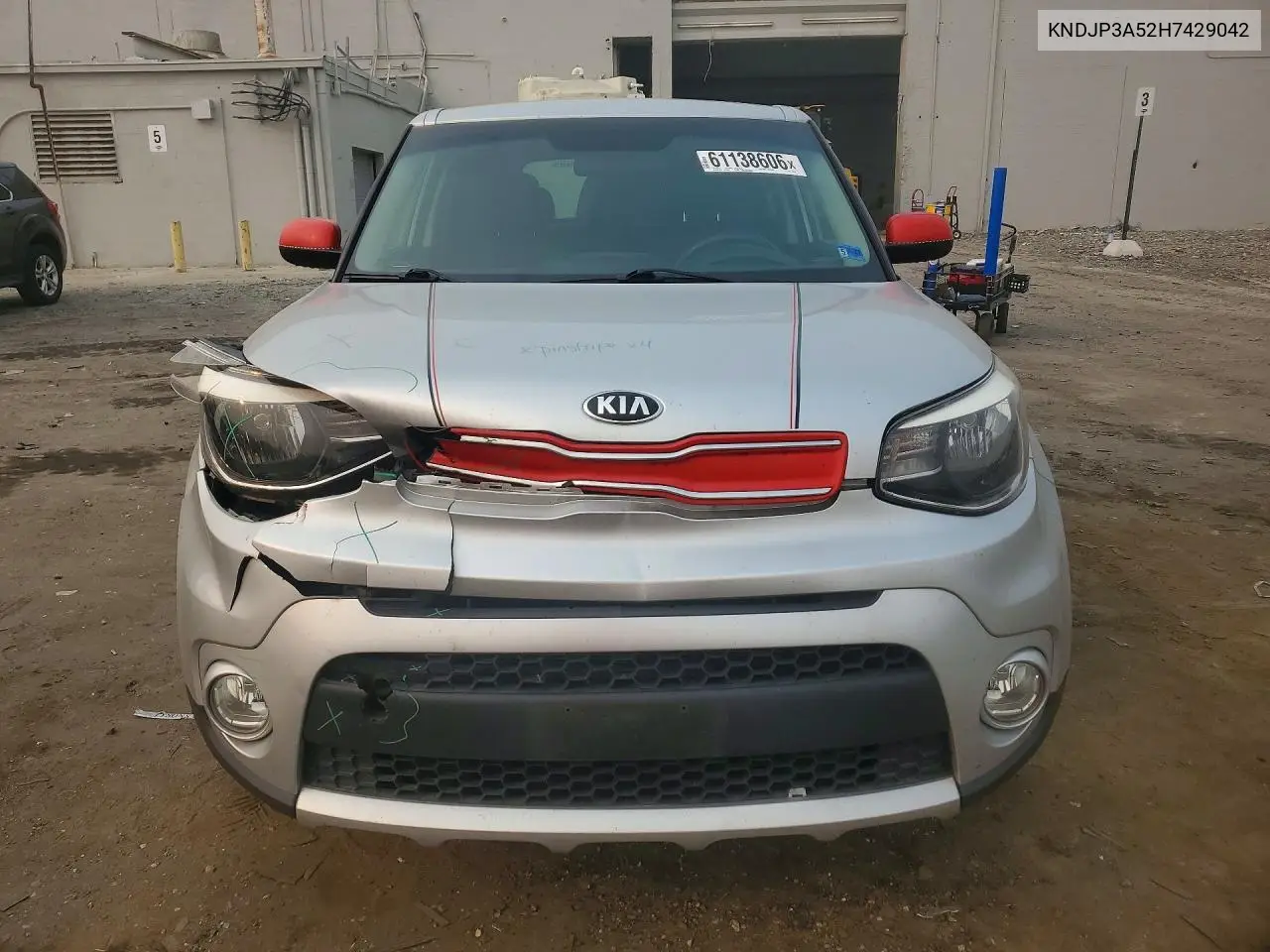 2017 Kia Soul + VIN: KNDJP3A52H7429042 Lot: 61138606