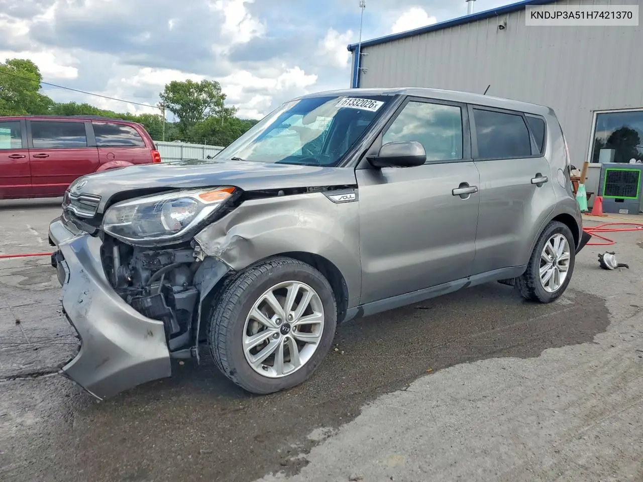 2017 Kia Soul + VIN: KNDJP3A51H7421370 Lot: 61332026