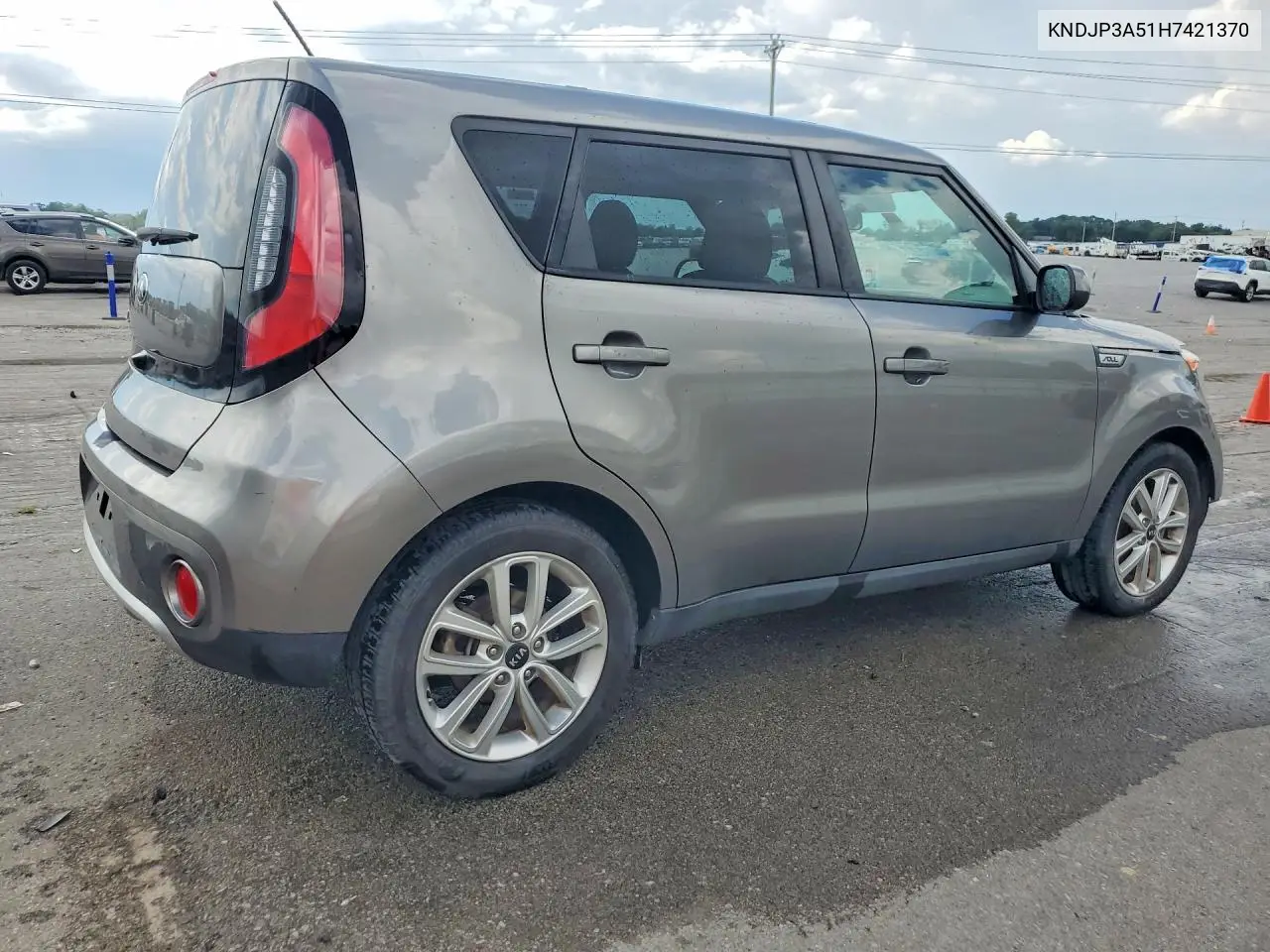 2017 Kia Soul + VIN: KNDJP3A51H7421370 Lot: 61332026