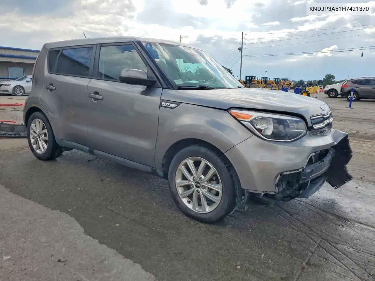 2017 Kia Soul + VIN: KNDJP3A51H7421370 Lot: 61332026