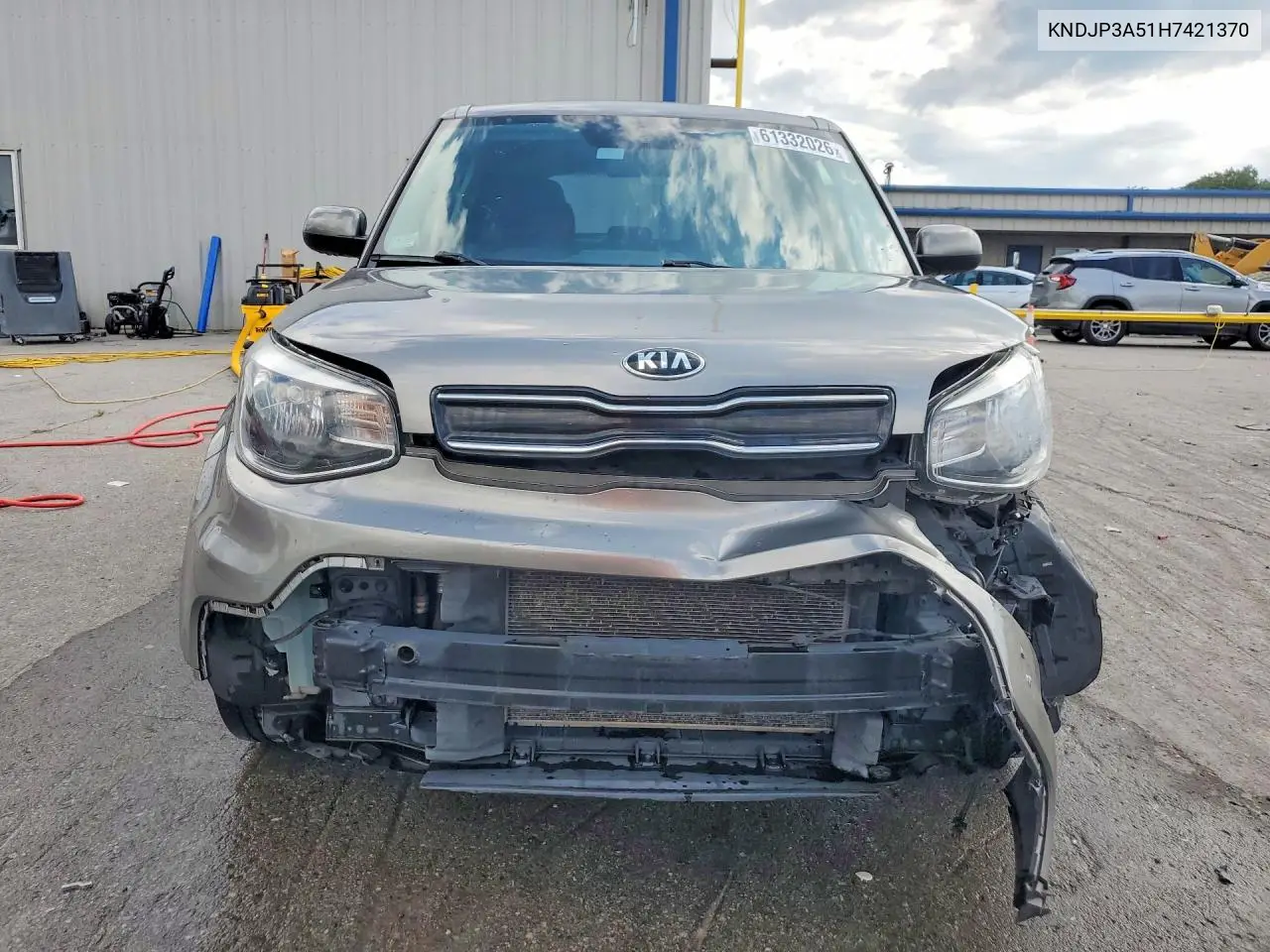 2017 Kia Soul + VIN: KNDJP3A51H7421370 Lot: 61332026