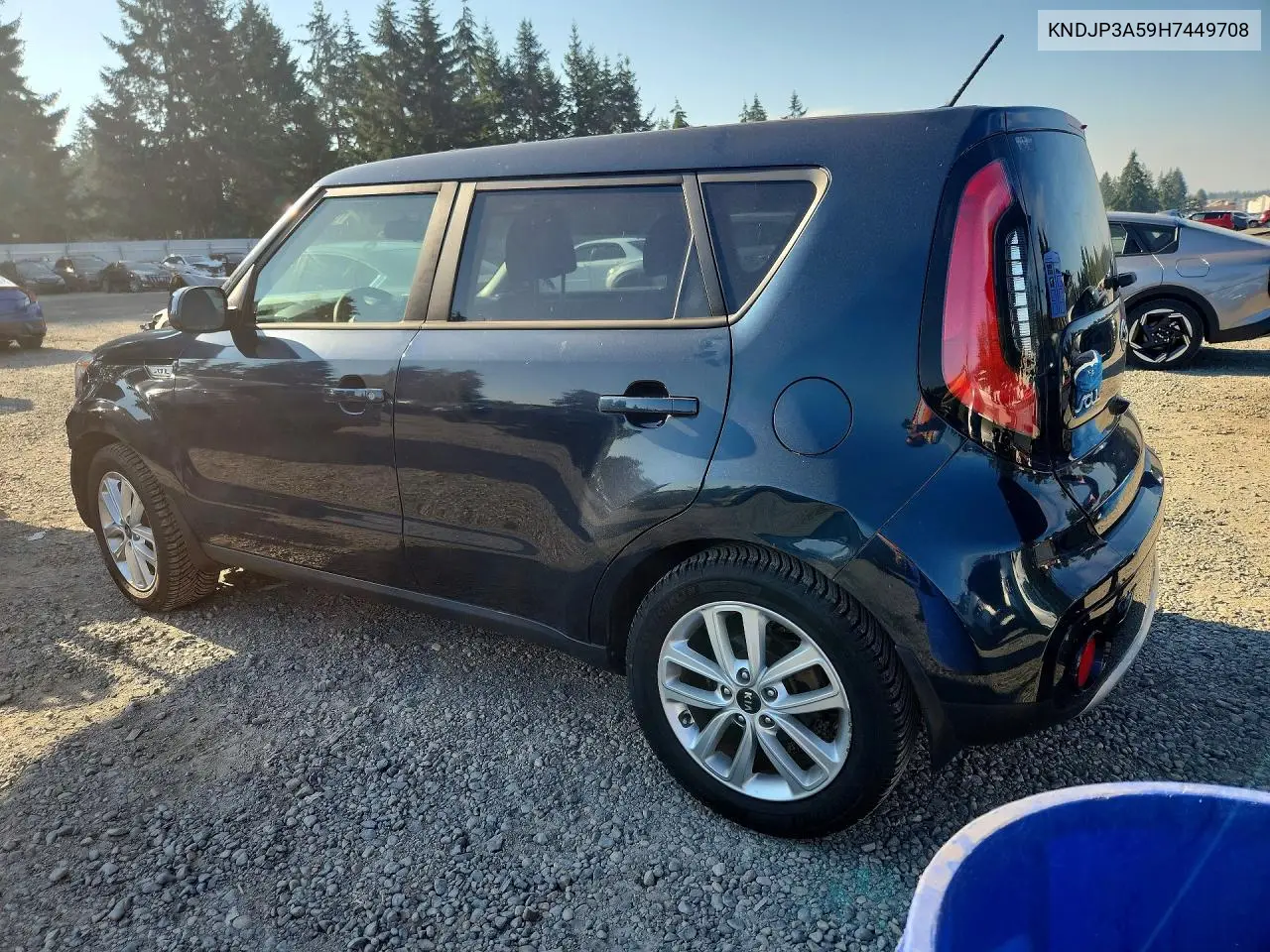 2017 Kia Soul + VIN: KNDJP3A59H7449708 Lot: 61479576