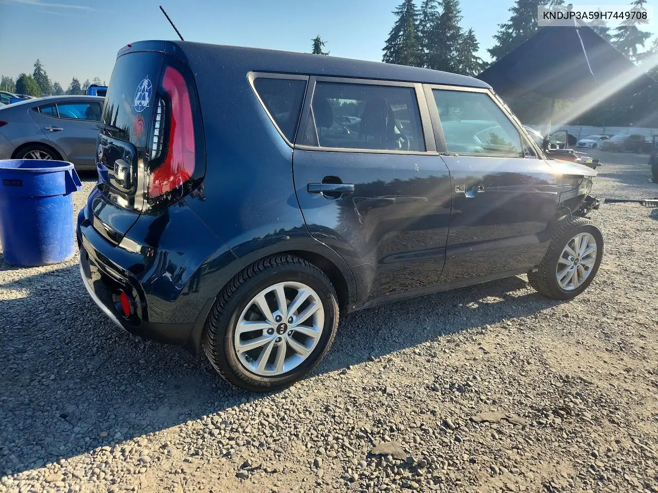 2017 Kia Soul + VIN: KNDJP3A59H7449708 Lot: 61479576