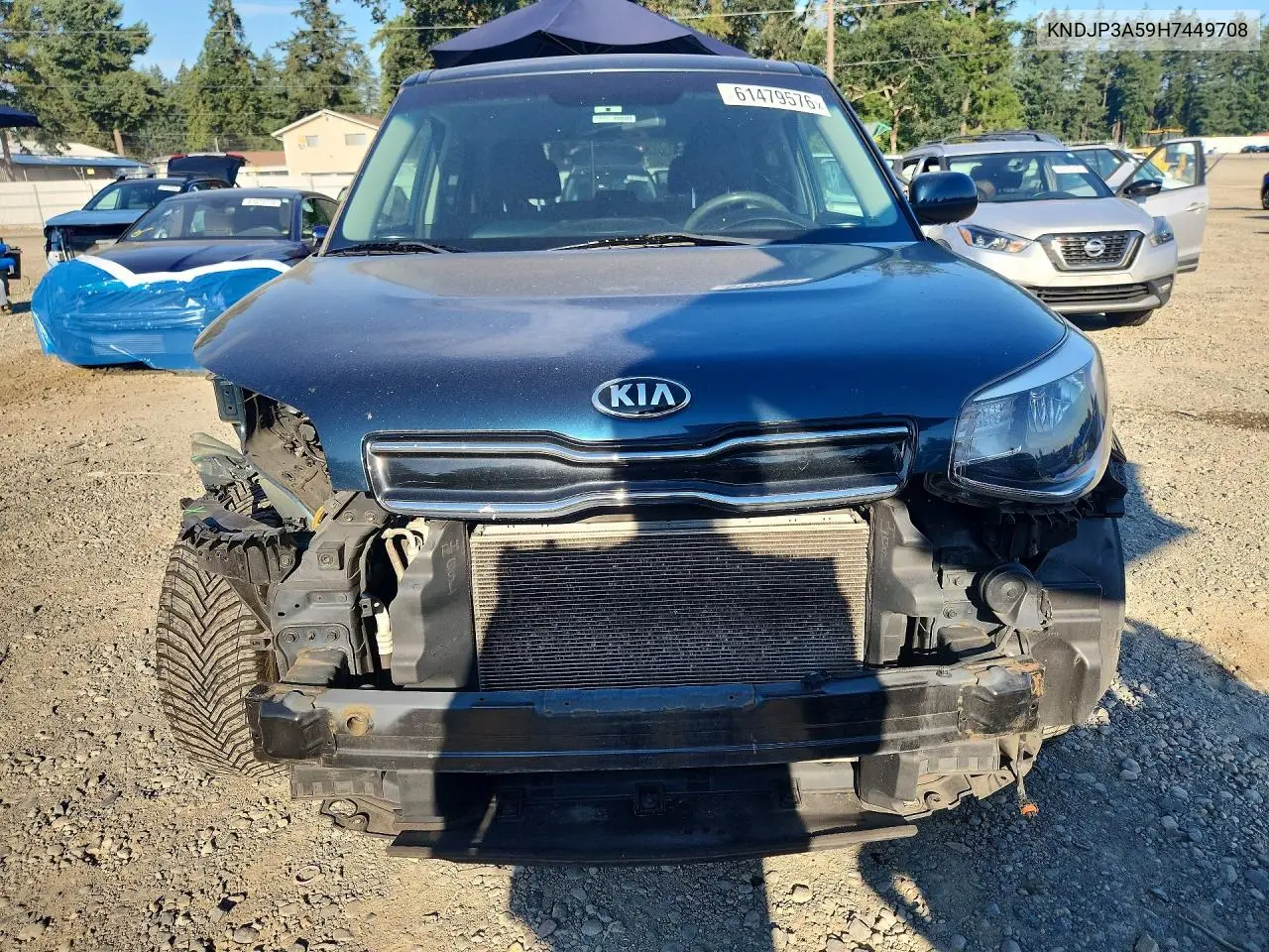 2017 Kia Soul + VIN: KNDJP3A59H7449708 Lot: 61479576