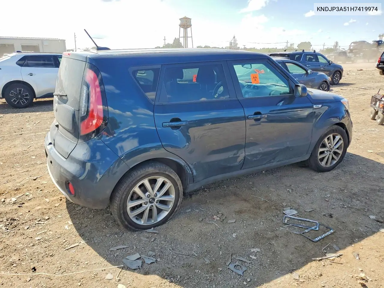 2017 Kia Soul + VIN: KNDJP3A51H7419974 Lot: 62280526