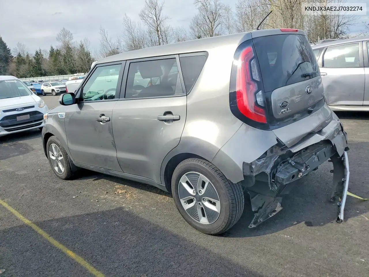 2018 Kia Soul Ev + VIN: KNDJX3AE2J7032274 Lot: 46484936