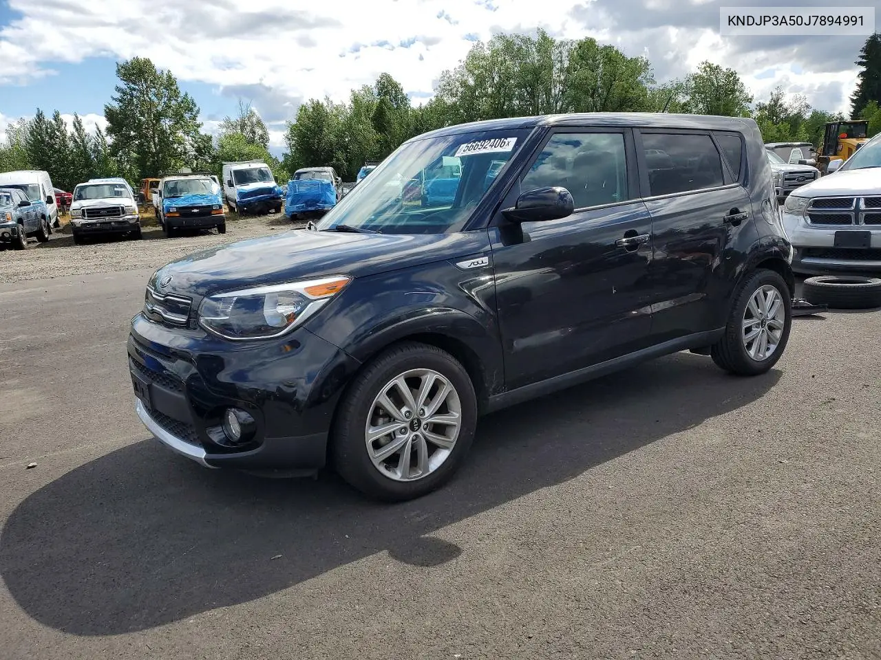 2018 Kia Soul + VIN: KNDJP3A50J7894991 Lot: 56692406