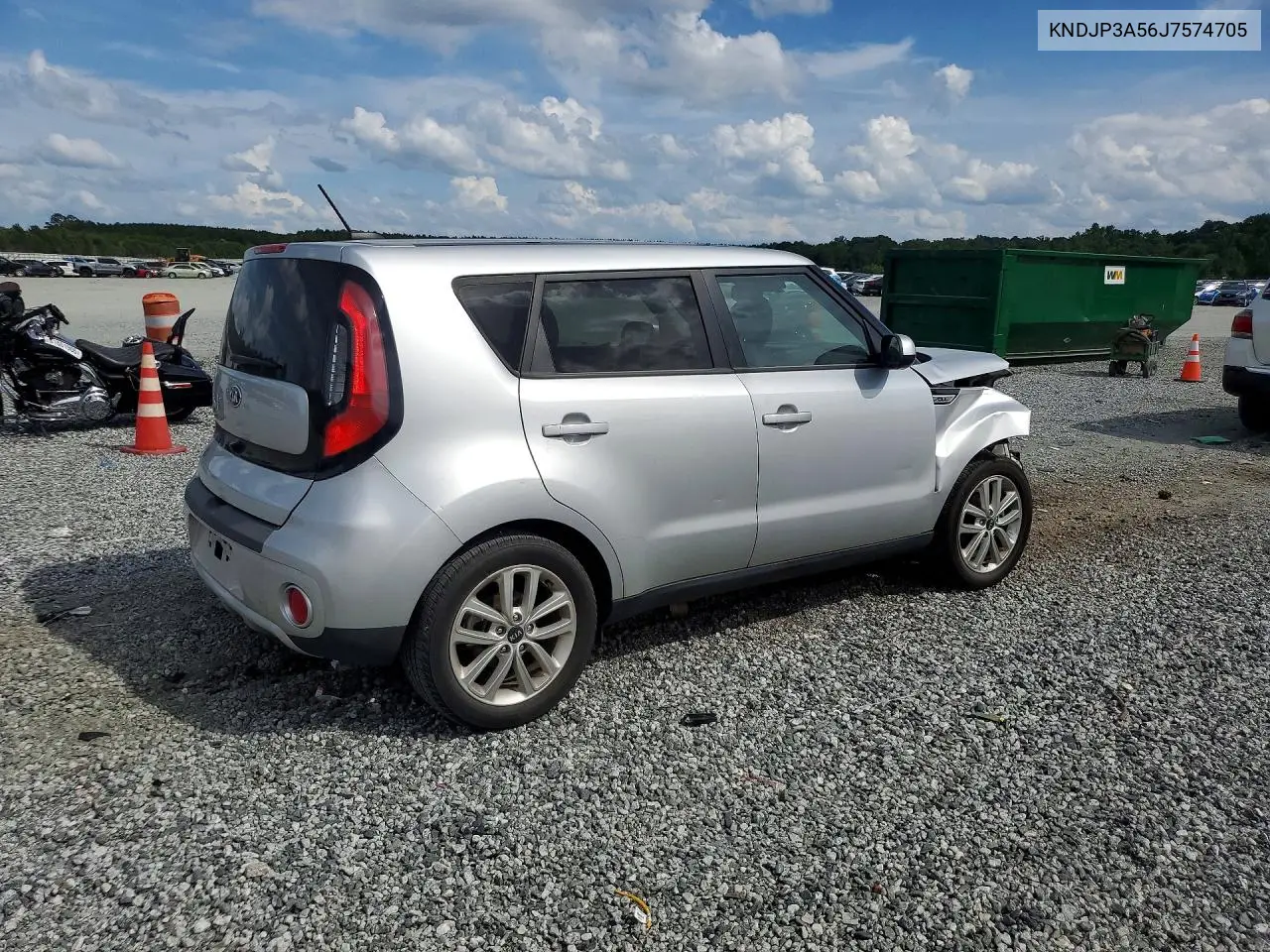 2018 Kia Soul + VIN: KNDJP3A56J7574705 Lot: 61510786