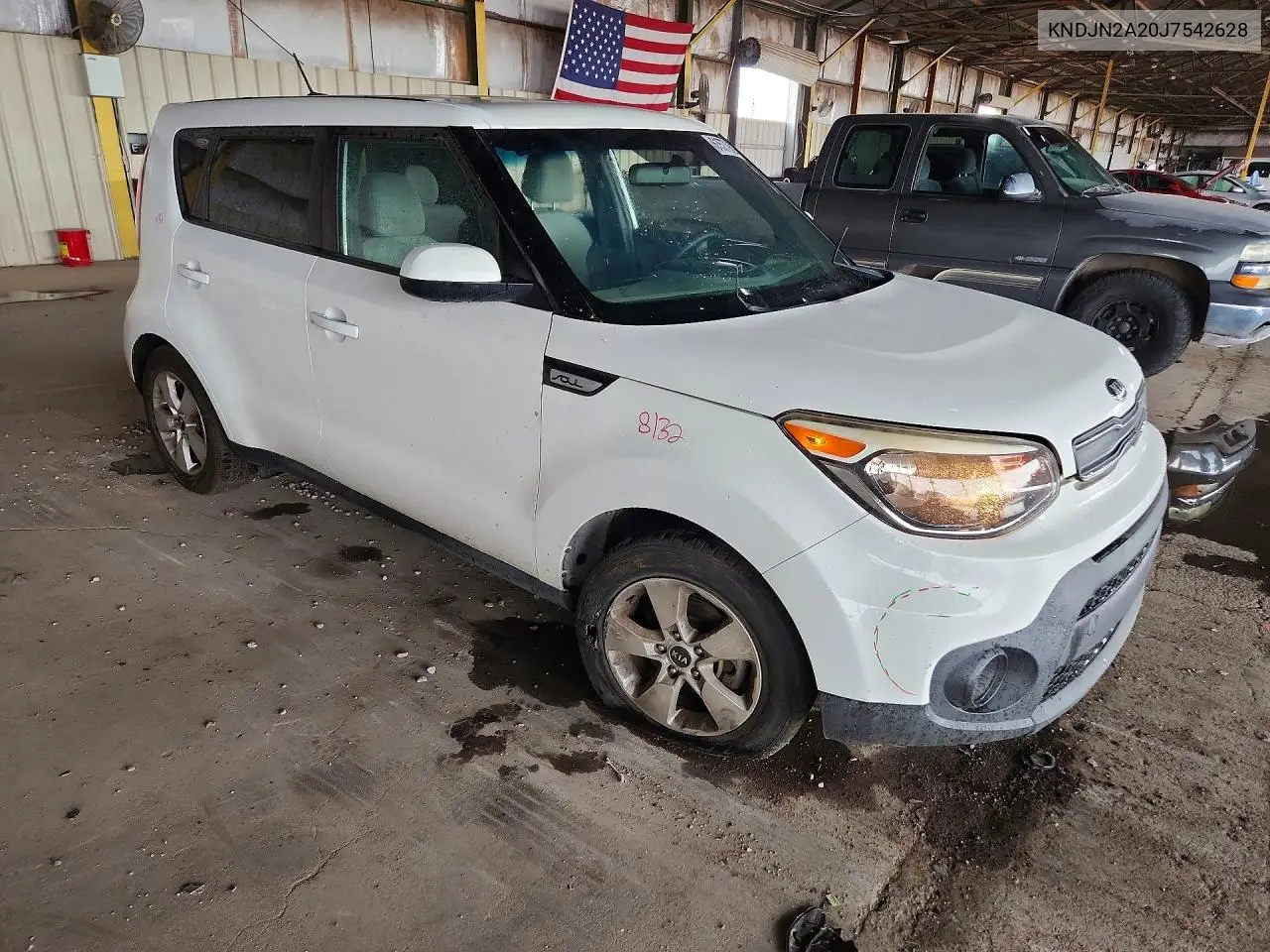 2018 Kia Soul Base VIN: KNDJN2A20J7542628 Lot: 61577986