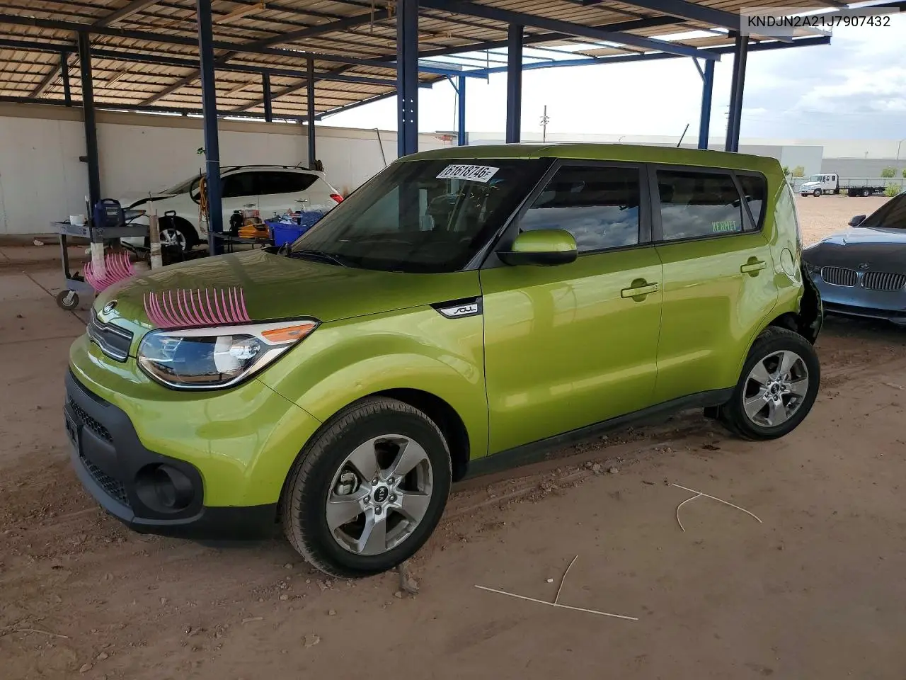 2018 Kia Soul Base VIN: KNDJN2A21J7907432 Lot: 61618746