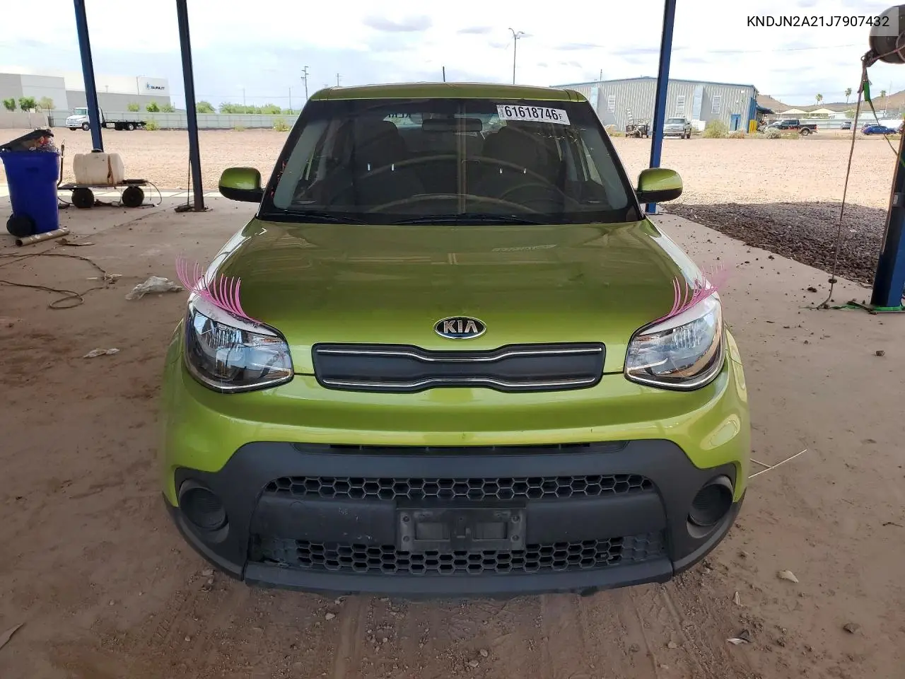 2018 Kia Soul Base VIN: KNDJN2A21J7907432 Lot: 61618746