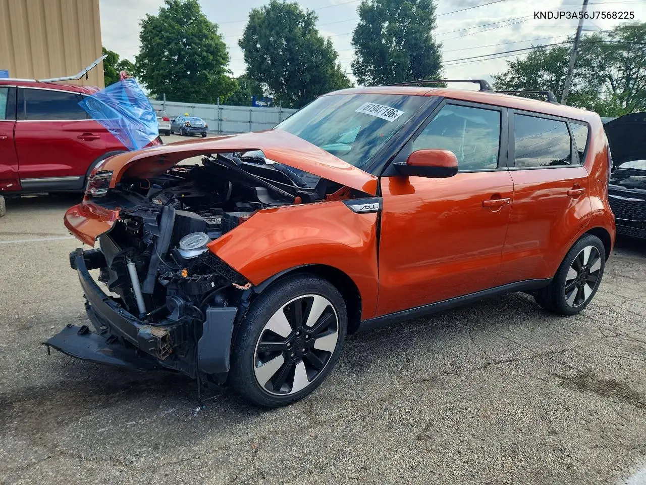 2018 Kia Soul + VIN: KNDJP3A56J7568225 Lot: 61947196