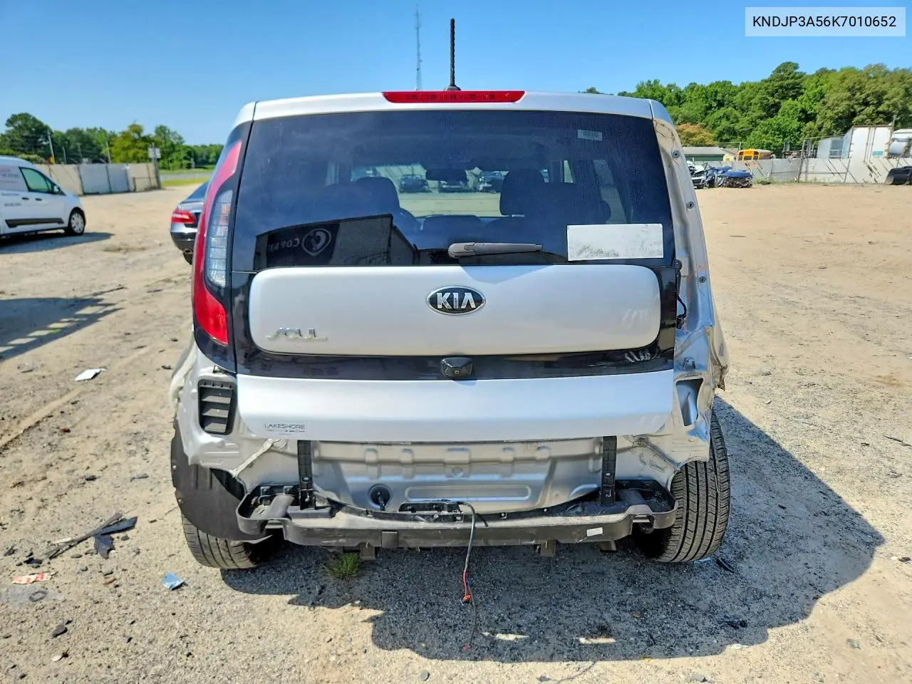 2019 Kia Soul + VIN: KNDJP3A56K7010652 Lot: 61003136