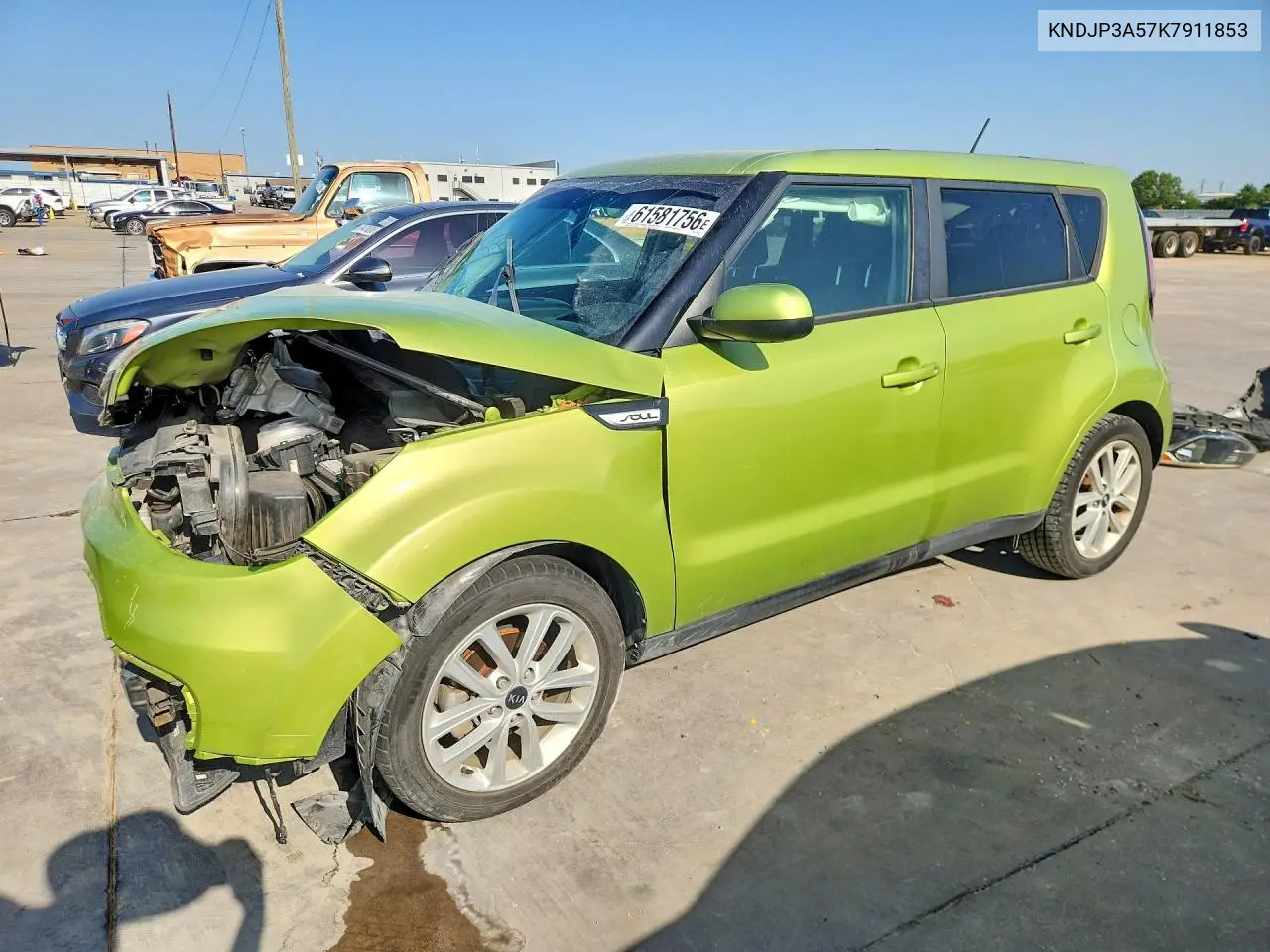 2019 Kia Soul + VIN: KNDJP3A57K7911853 Lot: 61581756