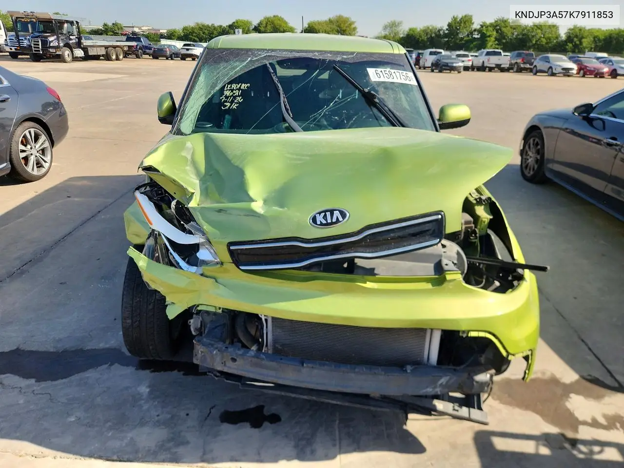 2019 Kia Soul + VIN: KNDJP3A57K7911853 Lot: 61581756