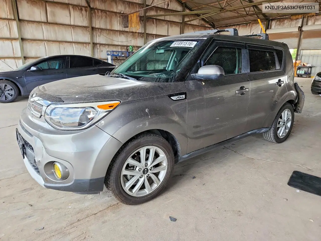 2019 Kia Soul + VIN: KNDJP3A53K7691031 Lot: 61891516