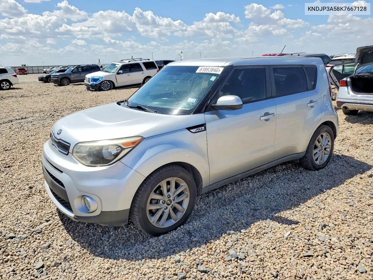 2019 Kia Soul + VIN: KNDJP3A58K7667128 Lot: 61893846