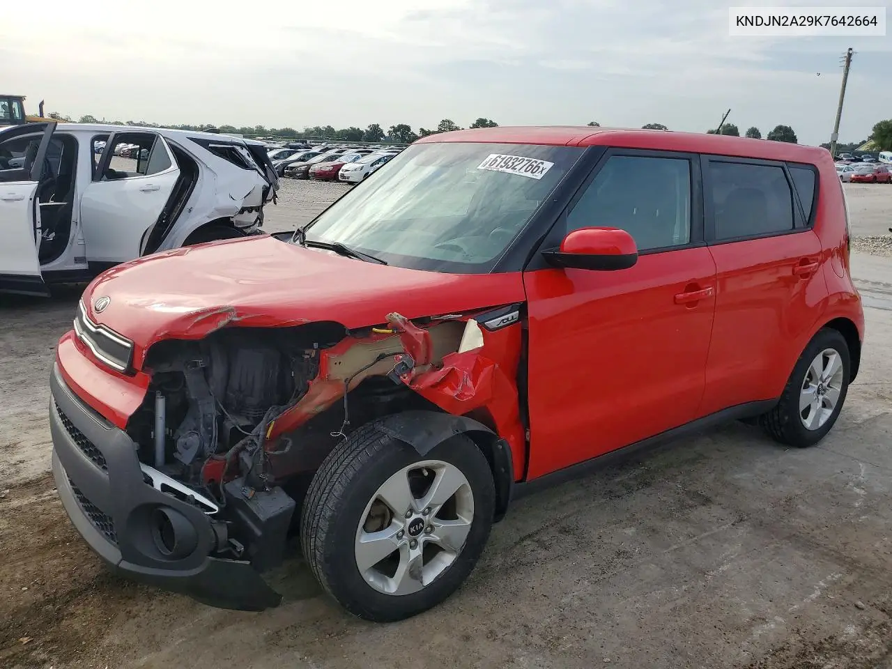 2019 Kia Soul Base VIN: KNDJN2A29K7642664 Lot: 61932766