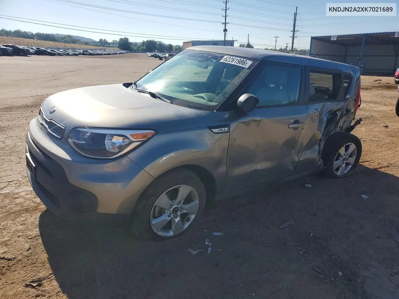 2019 Kia Soul Base VIN: KNDJN2A2XK7021689 Lot: 62261986