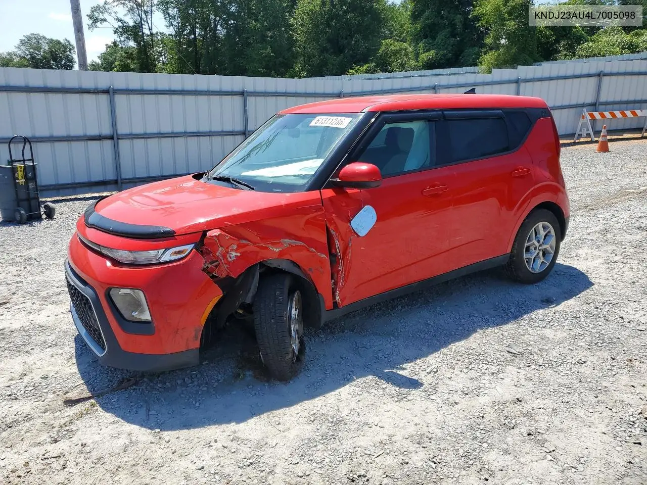 2020 Kia Soul S VIN: KNDJ23AU4L7005098 Lot: 61311286