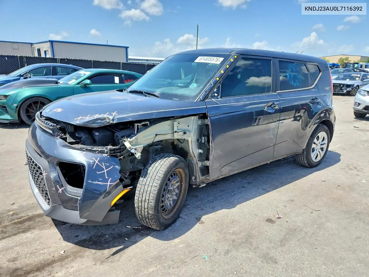 2020 Kia Soul Lx VIN: KNDJ23AU0L7116392 Lot: 61405576