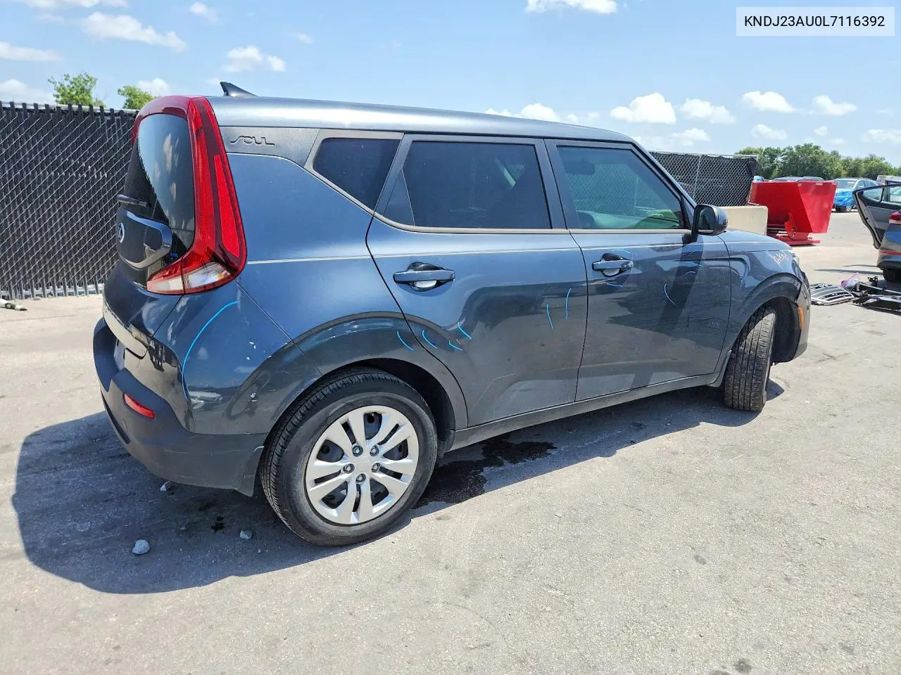 2020 Kia Soul Lx VIN: KNDJ23AU0L7116392 Lot: 61405576