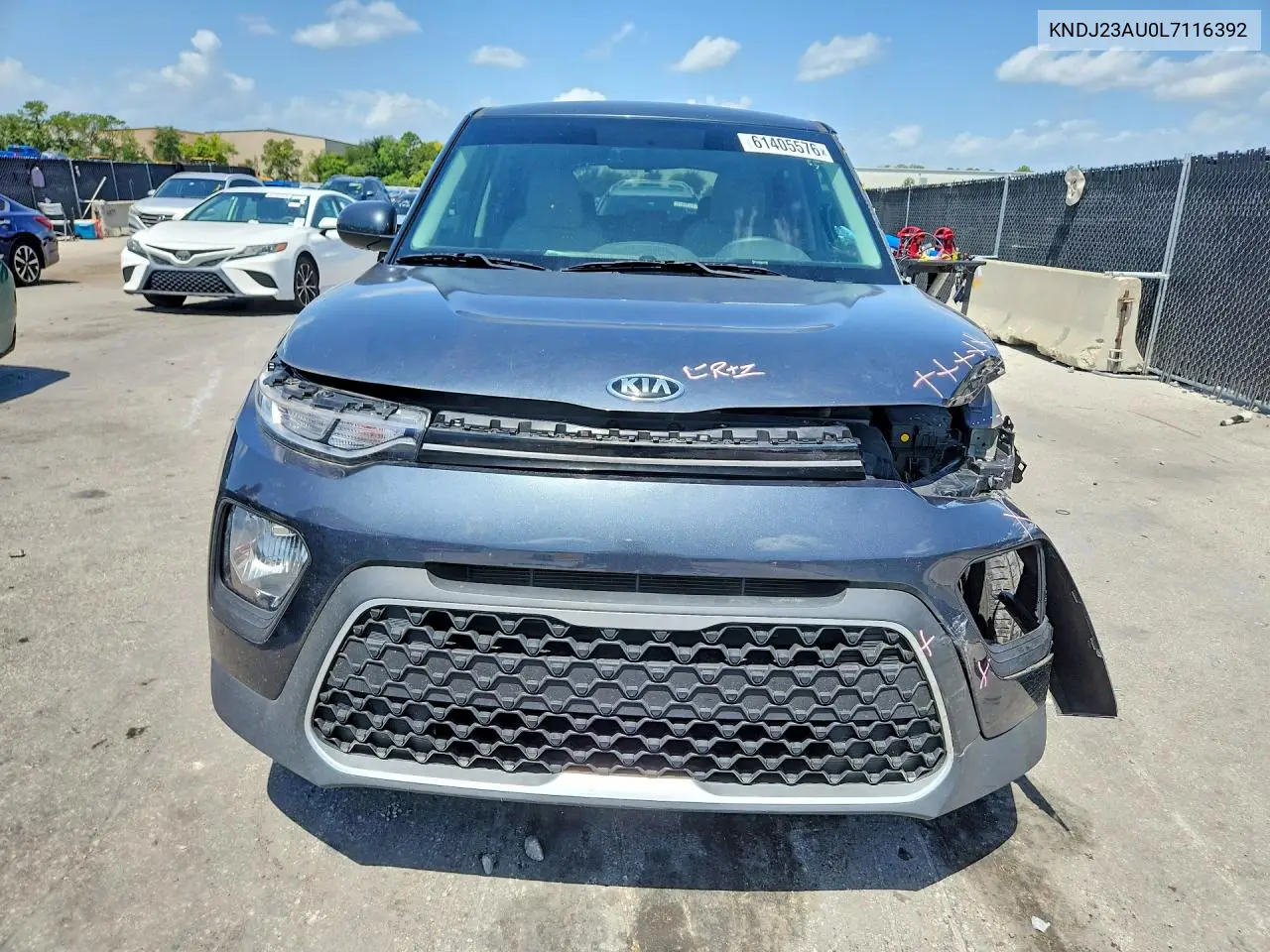 2020 Kia Soul Lx VIN: KNDJ23AU0L7116392 Lot: 61405576