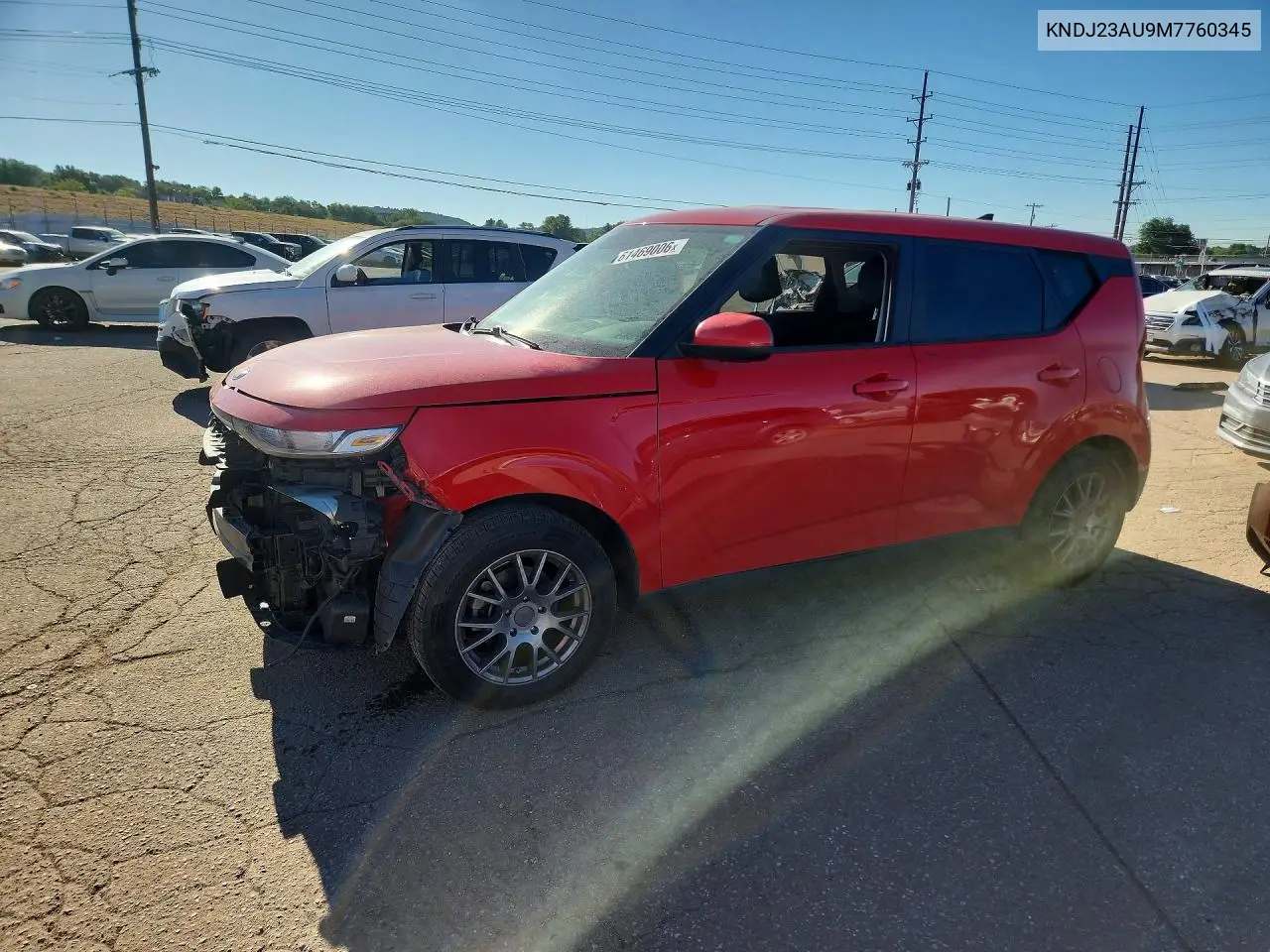 2021 Kia Soul Lx VIN: KNDJ23AU9M7760345 Lot: 61469006